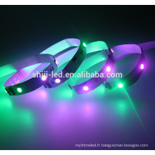 Numérique 12Vdc 12mm largeur numérique LED flexible bandes flexibles étanche led bande 5050 adressable rgb led bande